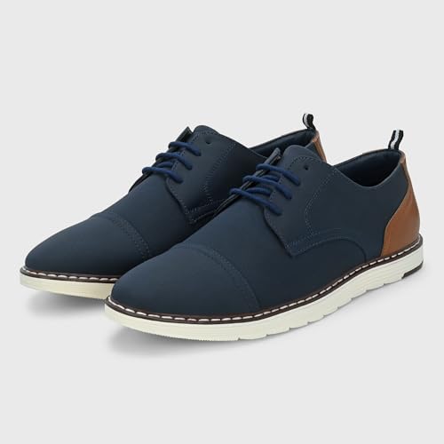 Image of Centrino Derby Formal Shoes for Men | Shoes for Man Stylish | Lace-Up with Cushioned Insole | Lightweight Comfortable Leather | Mens Formal Shoes for Office Business & Professional Wear | Daily Outings (6569)
