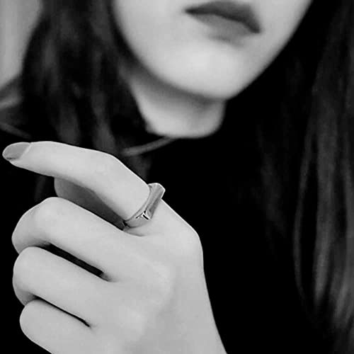 Jude Jewelers 4mm Stainless Steel Stackable Geometrical Shape Wedding Band Ring2