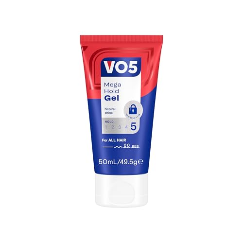 Il gel VO5 Mega Hold Styling offre un controllo extra forte di 24 ore ideale per creare look indistruttibili