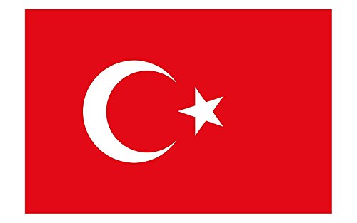 JUYUAN Flagge Fahne ca. 90x173 cm,Europa Länder Nationalflaggen Fahne/ Flagge verschiedene Nationalflaggen - wetterfeste Qualität(Türkei)