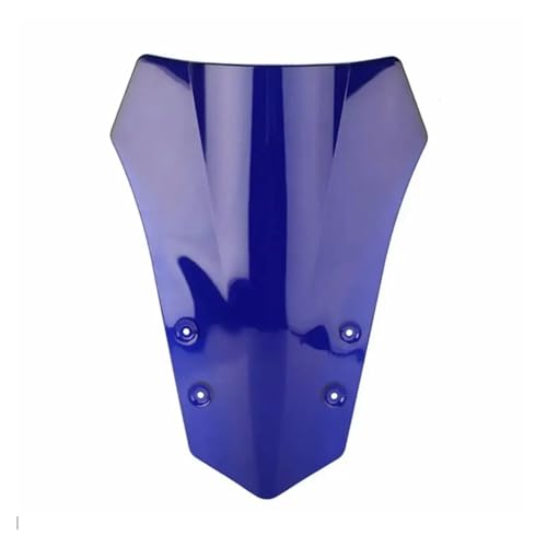 Bulle de moto pour MT-09 FJ09 déviation d'air maximale double galbe bleu