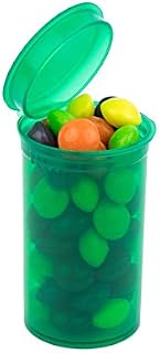 50 x 19 Dram / 80ml POP TOP Squeeze Bottles Container Vials RX - Translucent Green - Child Resistant FDA Approved Medical Grade Plastic (PP-TR-GR-50)