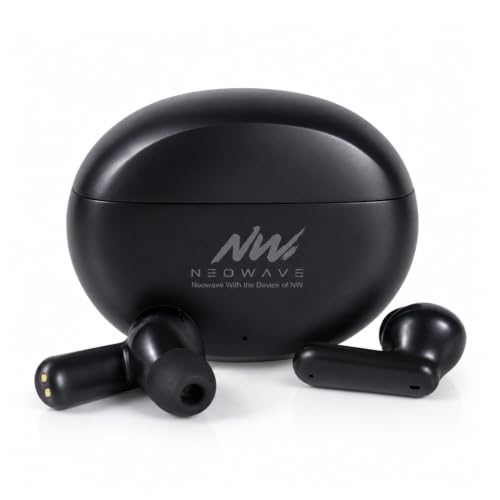 Image of Bluetooth 5.3 True Wireless Earbuds with ENC Noise Reduction, 60 Hours Total Playback, USB Type-C Fast Charging, Touch Control, Deep Bass Stereo Sound, Wireless Earphones Black