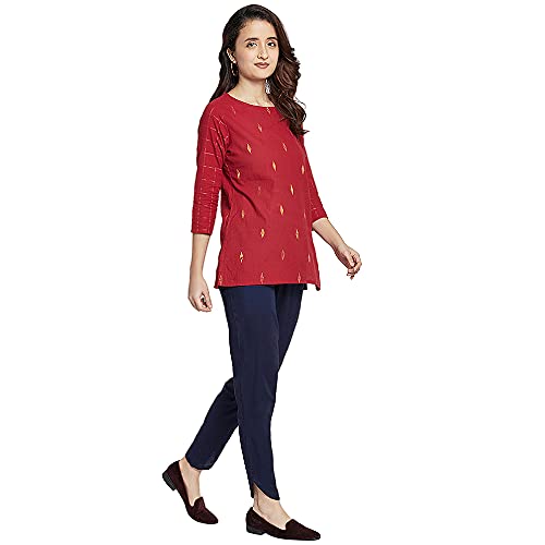 Image of GO COLORS Women Mid Rise Cotton Dhoti Pant