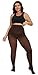 CozyWow Plus Size Tights for Women 80D Soft Solid Color Semi Opaque Pantyhose High Waist 1X 2X 3X 4X 2Brown 4XL