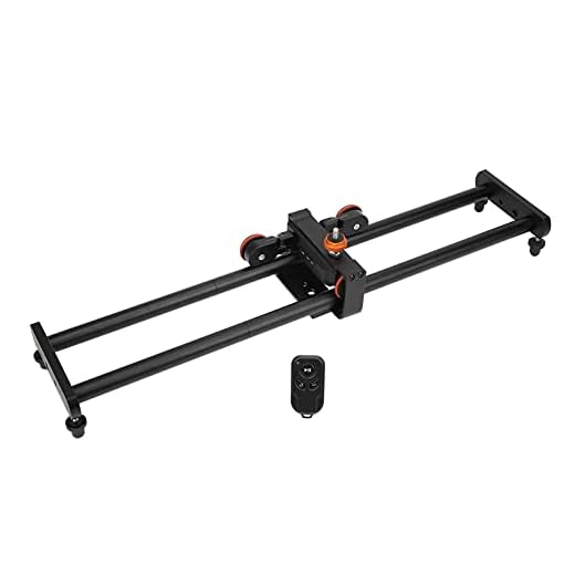 Kamera Slider Dolly Car, lätt att bära Justerbar 60 Cm/24 In Camera Videospår Dolly för videofilmfotografering för videokamera Stabili för kamera