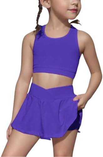 SOLY HUX Toddler Girl's 2 Piece Workout Outfits Lightweight Crop ...