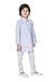 Tathastu Boys Festive Cotton Kurta Pajama Set - KS1888A-4 - Sky Blue