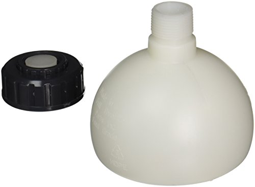 FastFerment Yeast Harvesting Collection Ball - No more Sediment Contamination. Flat bottomed design for your home-brew kit. Rubber bung and teflon tape included (Collection Ball 7.9 Gallon)