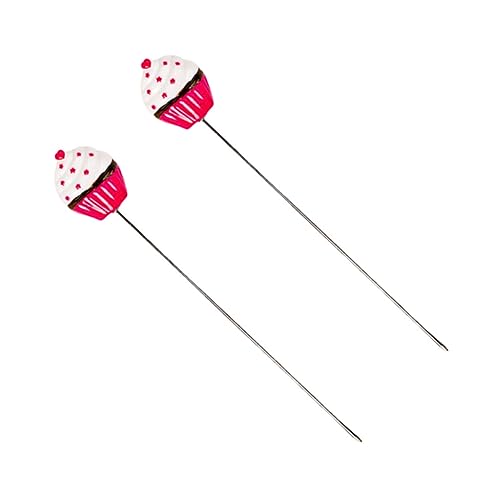 Unomor Baking Tester Cake Tester Stick Set of 2 Stainless Steel Comfortable to Hold for Baking