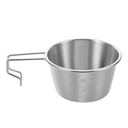 BCOATH Compact Camping Bowl Stackable Metal Soup Bowls for Outdoor Cooking Mix Boil