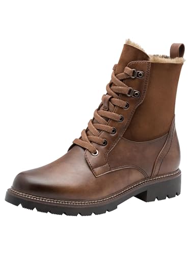 Tamaris WL Lace Boot 1-26292-45 Bottes de neige pour femme Cognac Taille 38 EU, cognac, 38 EU
