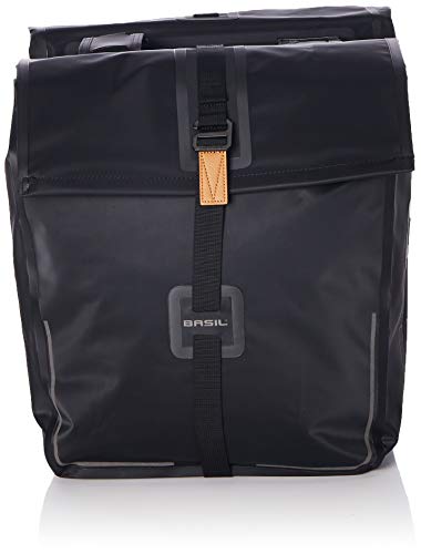 Basil Urban Dry Waterproof Double Bicycle Pannier Bag - 50 Liters (Black)