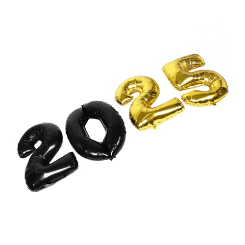 ZUNOXAZ Globos de Números de Aluminio de Decoración Versátil para Fiestas de Año y Graduaciones Fácil de Inflar Adornos Festivos para Eventos