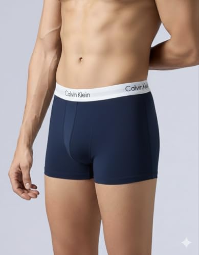 Image of GIIG CK Presents Plain Strechable Micromodal Fabric Underwear for Men (Black,Blue,Wine) Pack of 2 Size M,L, XL, XXL