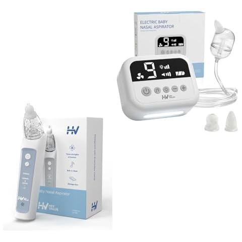 HEYVALUE Hospital Grade Electric Nose Suction+Nasal Aspirator for Baby-Blue Cover
