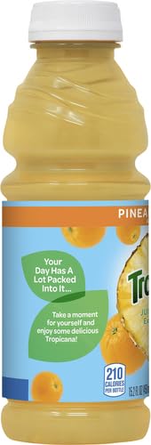 Miniatura 8 de Bebida de jugo Tropicana, botellas de 15.2, naranja piña, 15.2 onzas (paquete de 12)