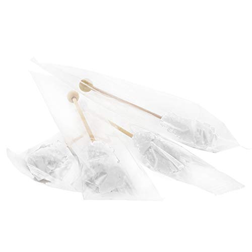 Matchaccino Individually Wrapped Crystal Rock Candy Sticks – Barista Swizzle Sugar Sticks For Coffee, Cocktails And Tea - For Birthdays, Weddings, Receptions, Bridal And Baby Showers – White 25 Pcs #TOP2