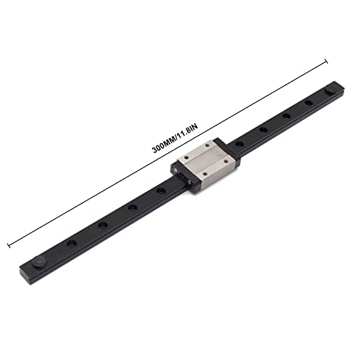 Iverntech AW014 Mgn12H 300Mm Black Linear Rail Guide Bearing Steel Sliding Guideway thumb #1