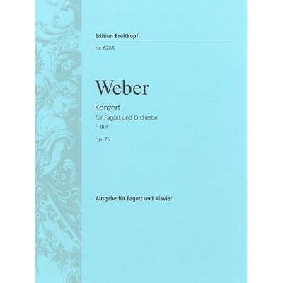 Bassoon Concerto in F major, op.75 - bassoon part with piano reduction -