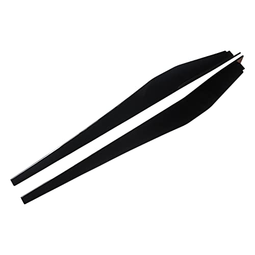 Ninte Side Skirt Fit For 2021 2022 Chevrolet Chevy Corvette C8 5Vm Style Rocker Panel Gloss Black Abs Painted Side Extension Line Protector Rocker Panels Extension Pair #TOP4