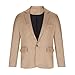 Men's Business Casual Linen Blazer Suit 1 Button Lightweight Sports Coats Solid Fashion Office Work Jacket Suits (Khaki,Large)