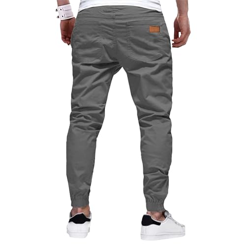 Lightweight Twill Jogger Pants Men Casual Cotton Chino Cargo Sweatpants Outdoor Hiking Athletic Track Trousers2