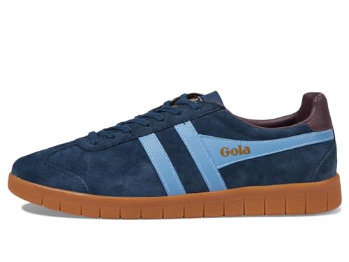 Image of Gola Men's Hurricane Suede Navy /Cornflower /Burgundy /Gum 7 M