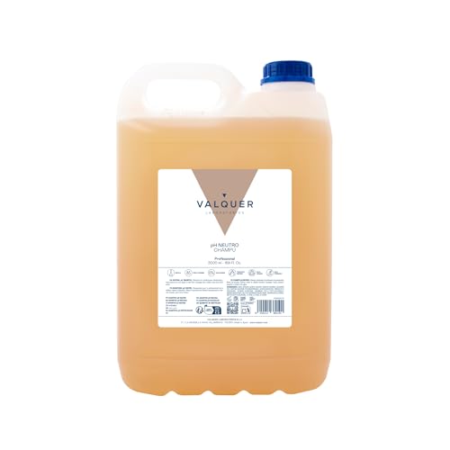 VALQUER Revitalisierendes Shampoo pH-neutral | Stärkt, Spendet Feuchtigkeit, Repariert und verleiht Geschädigtem Haar Glanz | Mit Natürlichen Inhaltsstoffen und Vitamin B5 für Alle Haartypen | 5 L