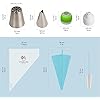 Set 5 Punte Per Piping Grandi - In Acciaio Inox Per Decorare Torte E Cupcake - Foto 9