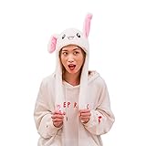 Perfektes Geschenk: Unser Hasenhut ist nicht nur ein Hut, sondern auch ein Plüschtier. Der ganze Hut sieht aus wie ein flauschiger und plüschiger Hase. Es ist das perfekte Urlaubs- oder Geburtstagsgeschenk für Ihre Kinder, Familie und Freunde.