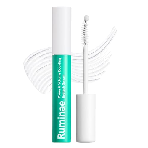 Ruminae Korean Eyelash Growth Serum | Lash & Brow Booster with Biotin, Peptides & Centella | Prostaglandin-Free, Non-Irritating | Dual Applicator | Korean Skincare | 0.3 fl oz (10 ml)
