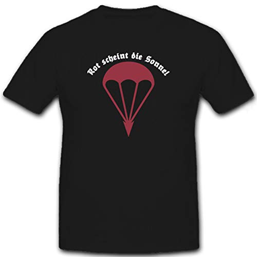 T-shirt parachute allemand noir XXXL vêtement militaire coton #6521