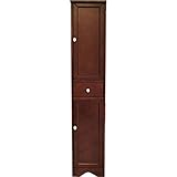 columna madera 6x6  Columna de baño modelo MONIQUE H 195 L x P 30 x 34 cm madera maciza nogal Arte Povera