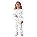 Kids 2-Piece Blank Graphics 𝐏ajamas Set DIY Hand Painted Colorable T-Shirt Pant Funny Cartoon Coloring Home Suit