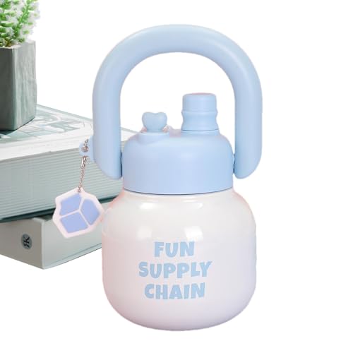 Botella de agua aislada Big Belly de acero inoxidable con asa 2