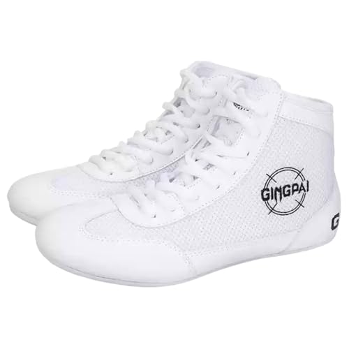 Leichtrit Botas Boxeo Mujer,Zapatos De Boxeo De Entrenamiento,Botas De Lucha para Hombre Mujer,Tiene Friccion,CóModo Y Transpirable,Lucha Libre Masculina,Lucha Libre contra Patines,Agacharse