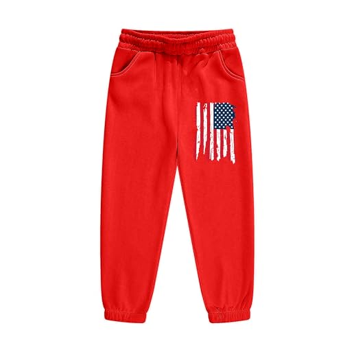 Image of Vivimeng Boys USA Sweatshirt Suit Kid USA Hoodie Set American Flag Sweater Girls American Hooded Pullover Suit