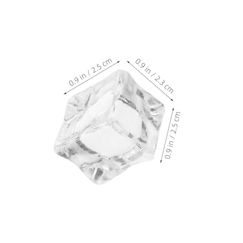 Cubitos de hielo artificiales transparentes que no se derriten para rellenar jarrones 3