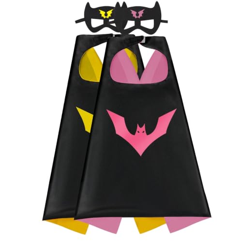 Mizzuco Kids Dress Up Capes and Masks Set Kids Costume for Party Favors