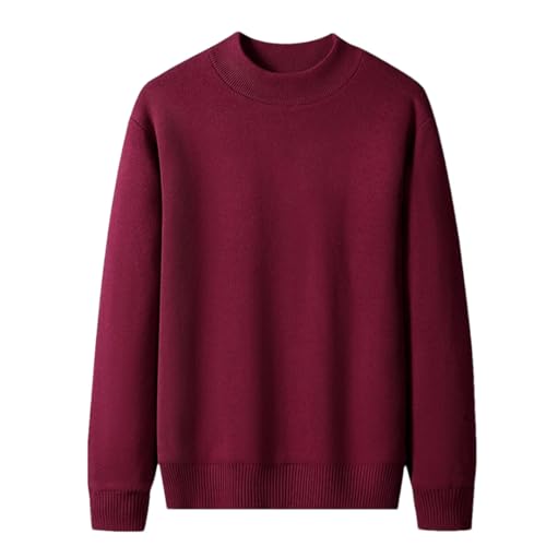 Men’S Crewneck Jumper Long Sleeve Business Casual Winter Warm Knitted Pullovers