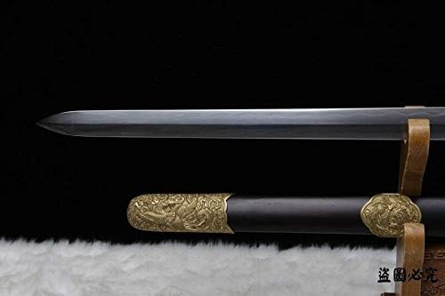 Sword Rotary Forging Refining Feather Grain Pattern Steel Clay Tempered #299