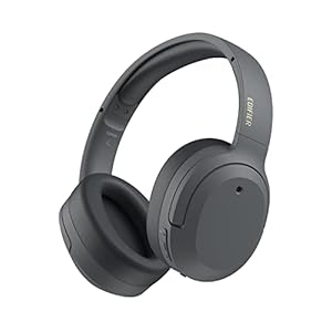 Edifier W820NB Plus Hybrid Active Noise Cancelling Headphones – LDAC Codec – Hi-Res Audio Wireless & Wired – Fast Charge – 49H Playtime – Over Ear Bluetooth V5.2 Headphones- Gray