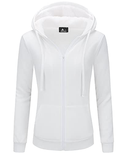Image of SWISSWELL Hoodies for Women Winter Fleece Sweatshirt - Full Zip Up Thick Sherpa Lined Hooded Jacket