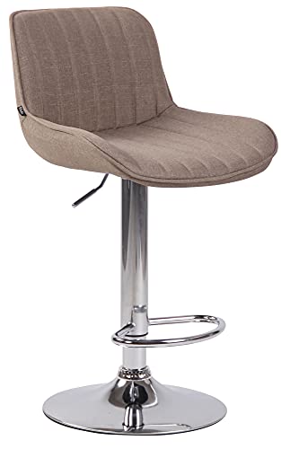 CLP Barhocker Freeport I Gepolsterter Barstuhl I Thekenhocker Mit Rueckenlehne Und Vierfussgestell Aus Metall CLP Barhocker Freeport I Gepolsterter Barstuhl I Thekenhocker Mit Rueckenlehne Und Vierfussgestell Aus Metall