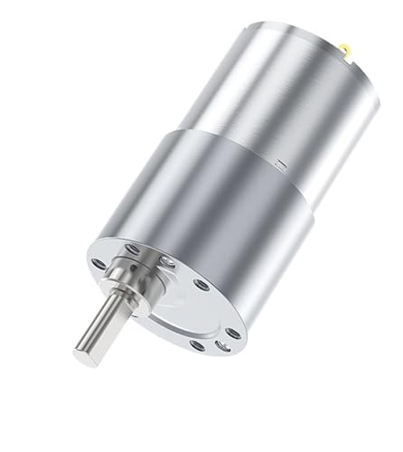 JGB37-3530 Motor de engranaje de CC de 12/24v, caja de engranajes de Metal de 37mm, motorreductor de 4RPM-1600 RPM, Motor de engranaje de eje excéntrico de alto par Motop(6RPM_24V SINGLE MOTOR)