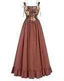 Design et style : inspirée de l'esthétique rococo française et de la coupe moderne, cette silhouette de robe A-line fait une impression unique. Les volants au niveau de l'ourlet et les cordons réglables soulignent la silhouette et soulignent le style victorien.