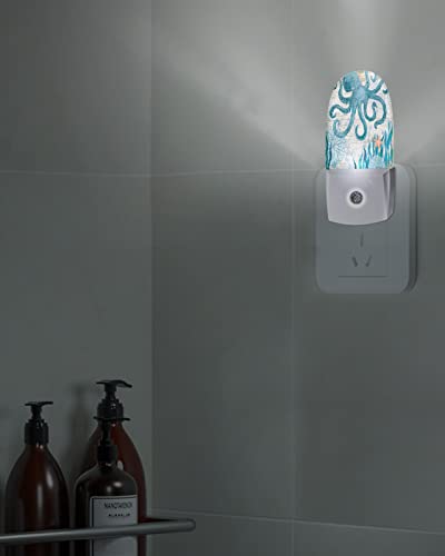 Idowmat Night Lights Plug Into Wall - Nautical Themed Animal Octopus Kids Night Light For Bedroom - Led Nightlight With Light Sensors For Bathroom Nursery Hallway Kitchen (Popsicle Shape) #TOP3