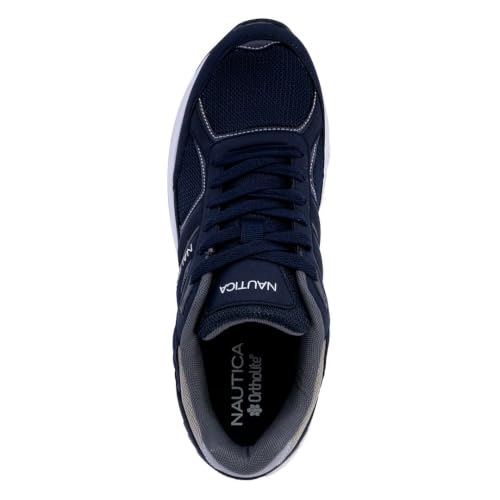 Image of Nautica Mens Running Sneakers Sport Fashion Lace-Up Athletic Soft Shoes for Gym Tennis Men - Cushioned, Breathable, Lightweight & Comfortable