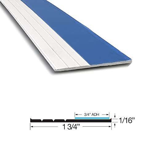 CRL White TrimQuick 1-3/4" Flat Vinyl Trim - 12 ft Long